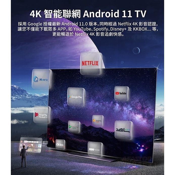 海爾55吋GOOGLE認證TV安卓11 4K電視【H55S6-PRO2】 - PChome 24h購物