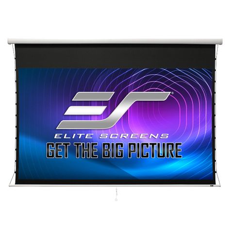 Elite Screens億立銀幕 100吋16:9 高級款手拉張力幕 isf認證啞白 上黑邊38CM MT100UWH-E15 黑色機殼