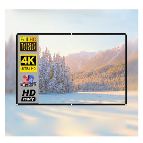 100吋 4K 16:9 戶外抗光金屬投影布幕