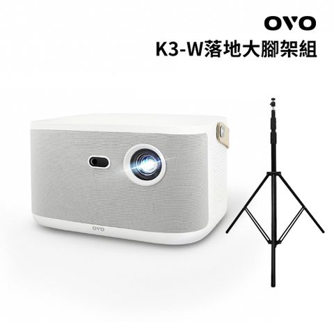 OVO 1080P 百吋無框電視 智慧投影機 K3-W 3500流明
