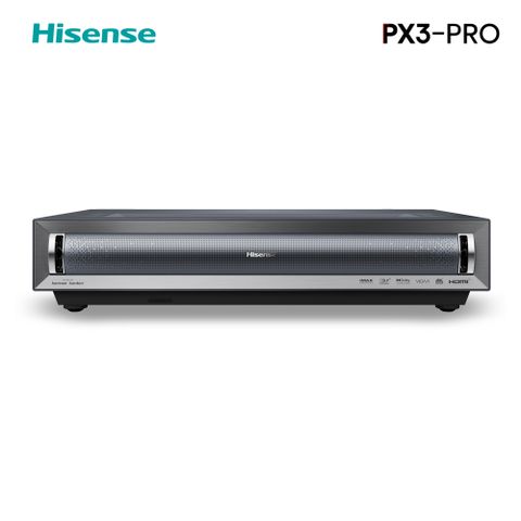 【Hisense】真三原色4K旗艦型超短焦雷射電視PX3-PRO＋100吋菲涅爾布幕＋到府安裝