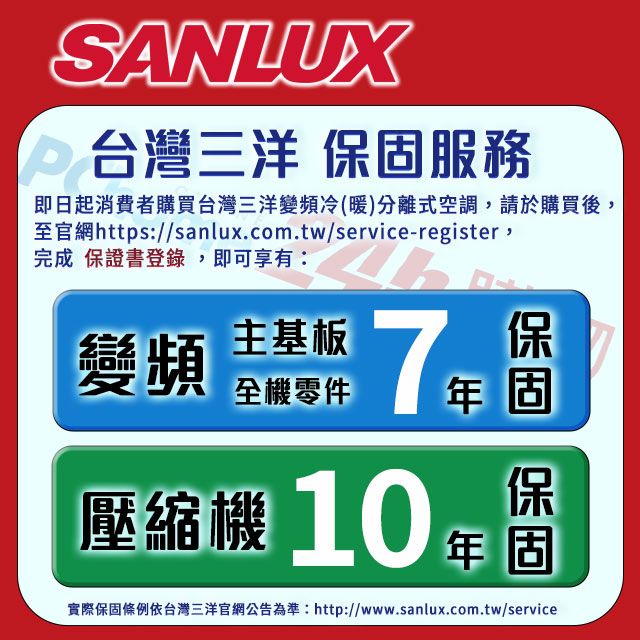 SANLUX 台灣三洋 9-11坪《冷暖型-速捷淨系列》變頻分離式空調SAC-V63HJ/SAE-V63HJ 含運送+拆箱定位+舊機回收