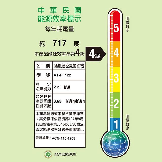 SAMPO 聲寶 3-4坪《冷專型-直立式》變頻窗型空調AT-PF122含運送+拆箱定位+舊機回收