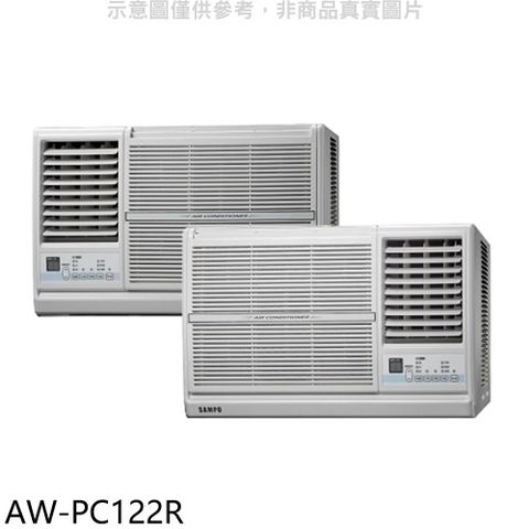 聲寶 定頻電壓110V右吹窗型冷氣(含標準安裝)(贈7-11商品卡100元)【AW-PC122R】