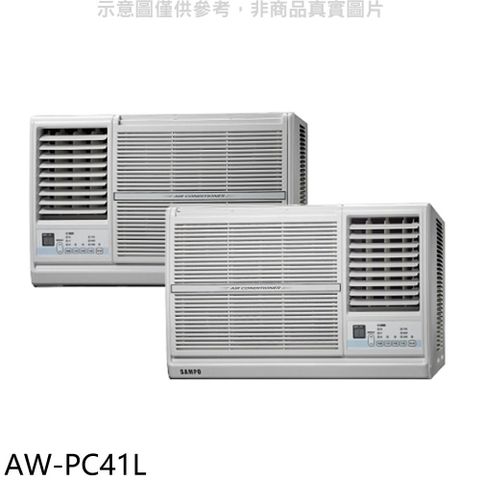 SAMPO 聲寶 定頻左吹窗型冷氣(含標準安裝)(贈7-11商品卡2500元)【AW-PC41L】