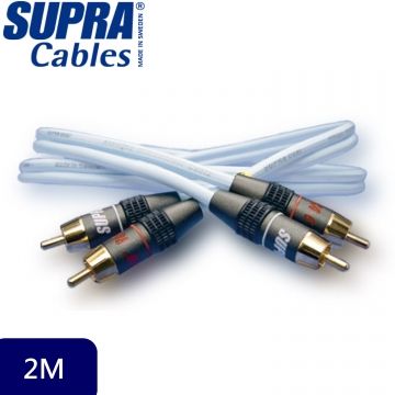 瑞典原裝SUPRA CABLE Dual-RCA 類比訊號線 (2m)