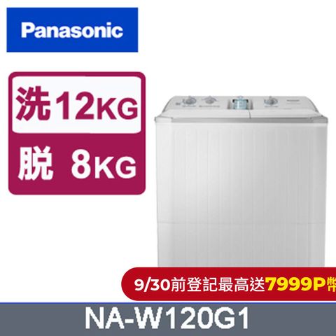 Panasonic 國際牌 雙槽12公斤洗衣機 NA-W120G1