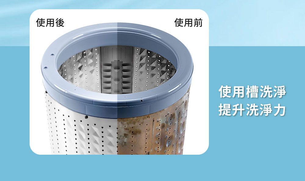 使用後使用前使用槽洗淨提升洗淨力