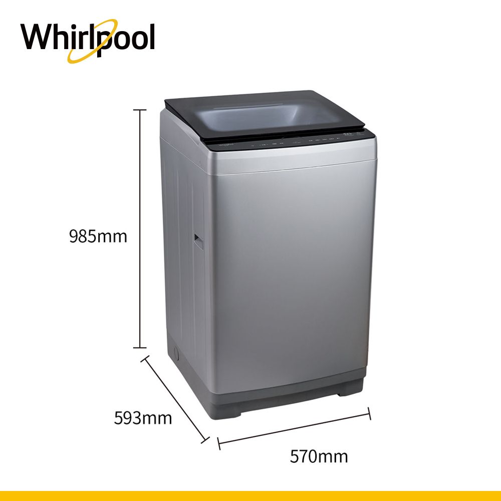 Whirlpool 惠而浦 Bloom Wash 12公斤 DD直驅變頻直立洗衣機 WV12DS(銀色)