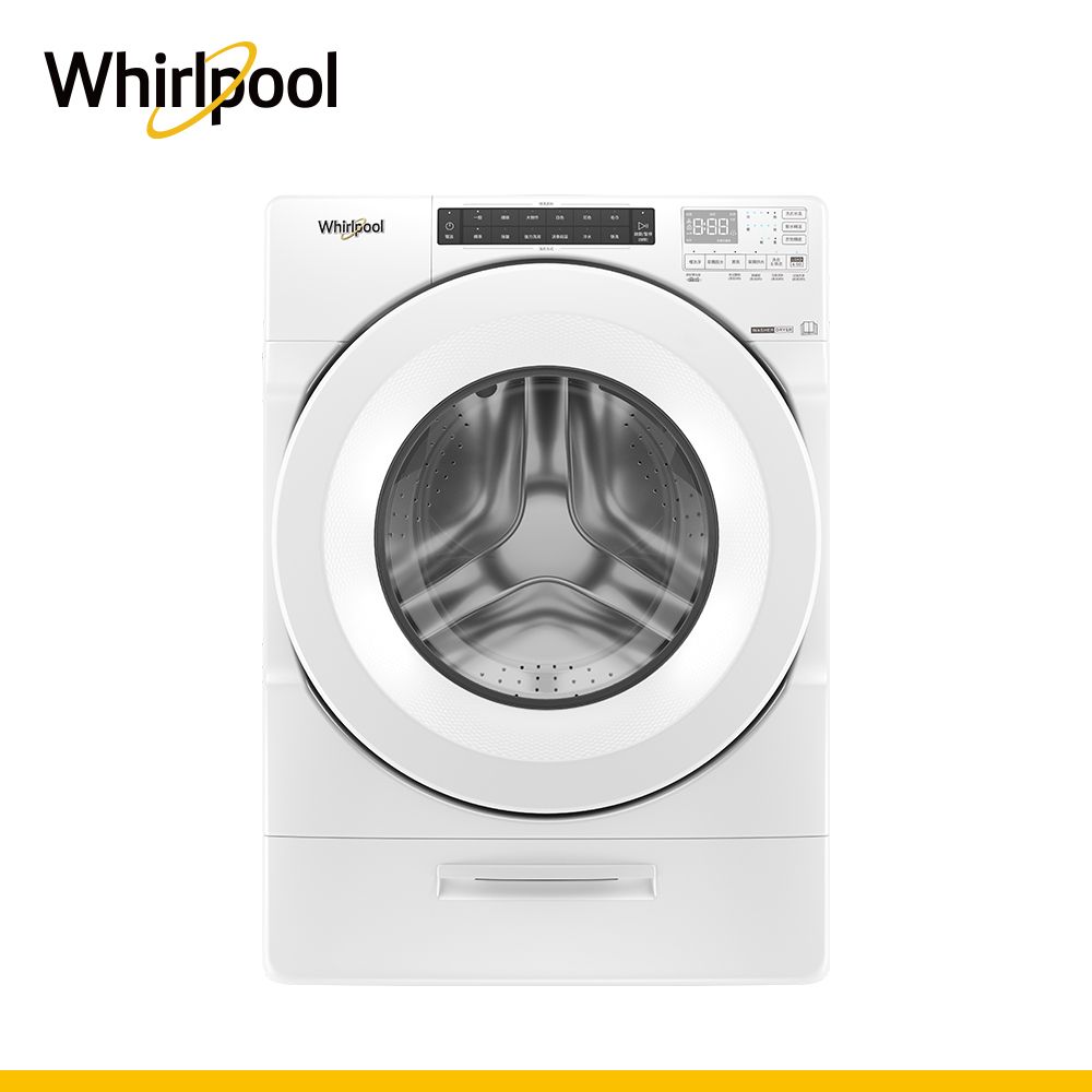 Whirlpool 惠而浦 15公斤美式蒸氣洗脫烘滾筒洗衣機 8TWFC6810LW