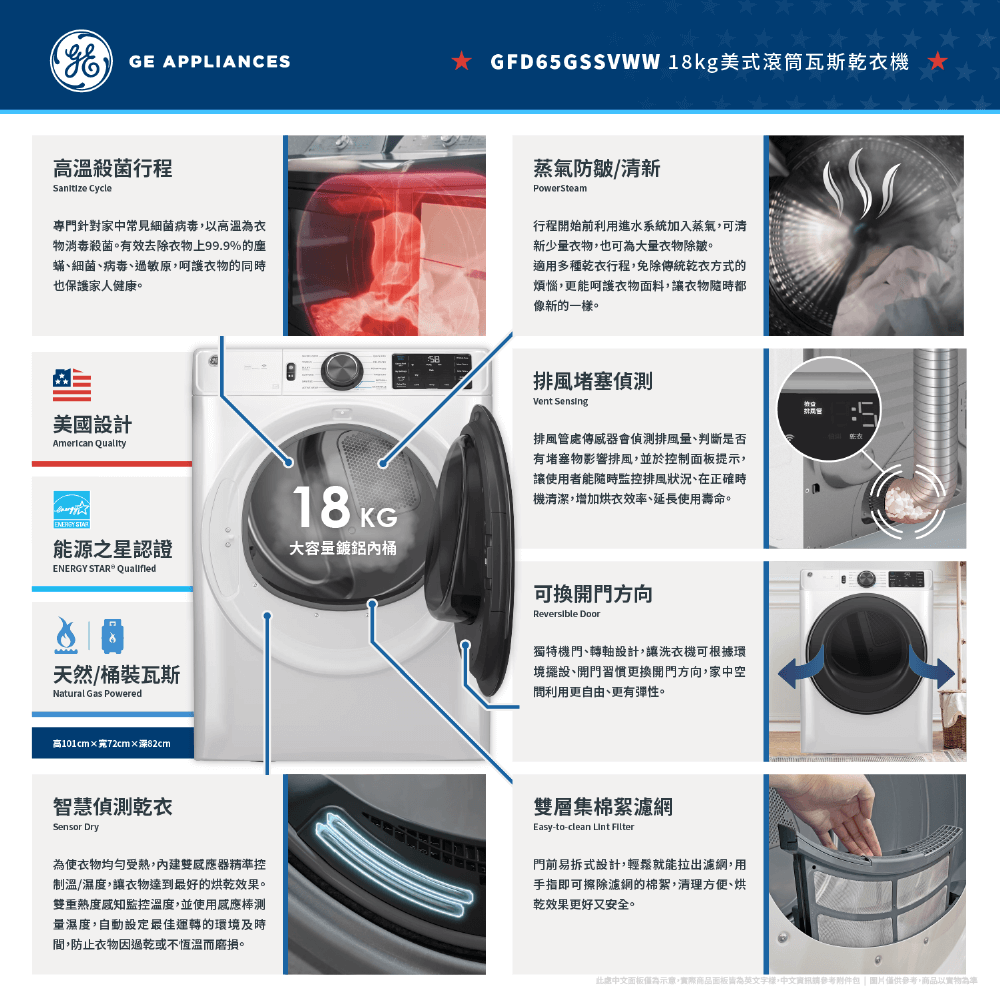 GE奇異 GFD65GSSVWW - 詳情3