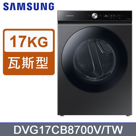 Samsung 三星 17公斤BESPOKE系列蒸本事瓦斯型乾衣機DVG17CB8700VTW