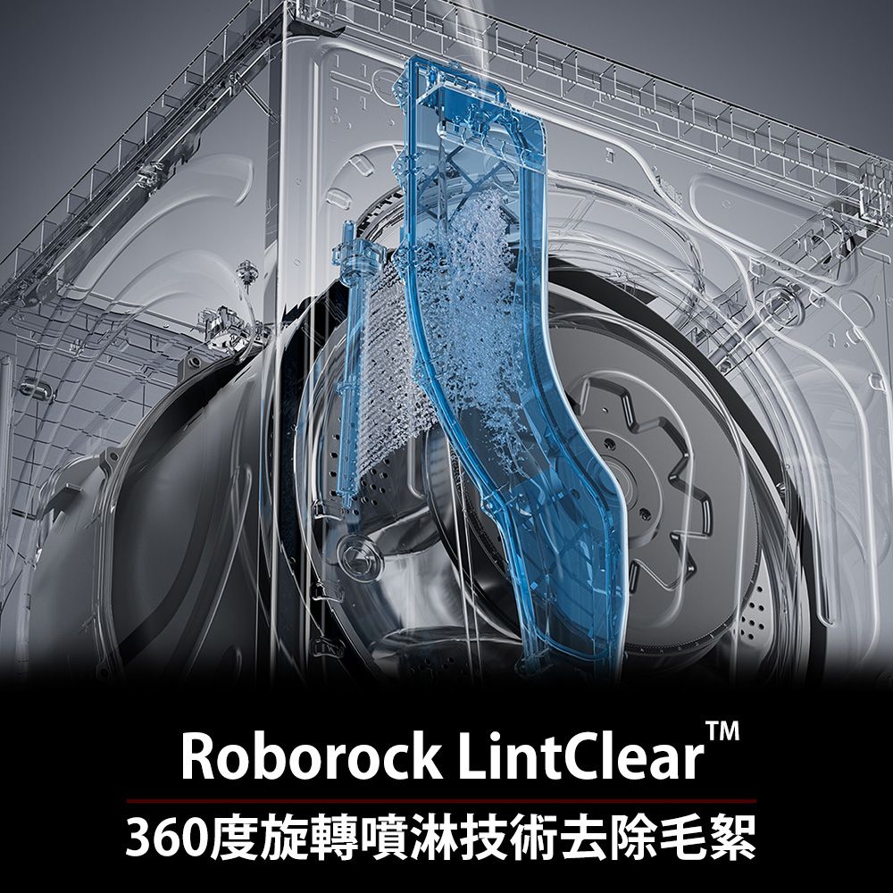 Roborock 石頭科技 10公斤AI洗脫烘滾筒洗衣機 H1+Qrevo Master掃地機-黑曜霸主