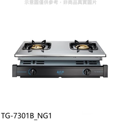 TOPAX 莊頭北 二口嵌入爐TG-7301B瓦斯爐天然氣 (全省安裝) 【TG-7301B_NG1】