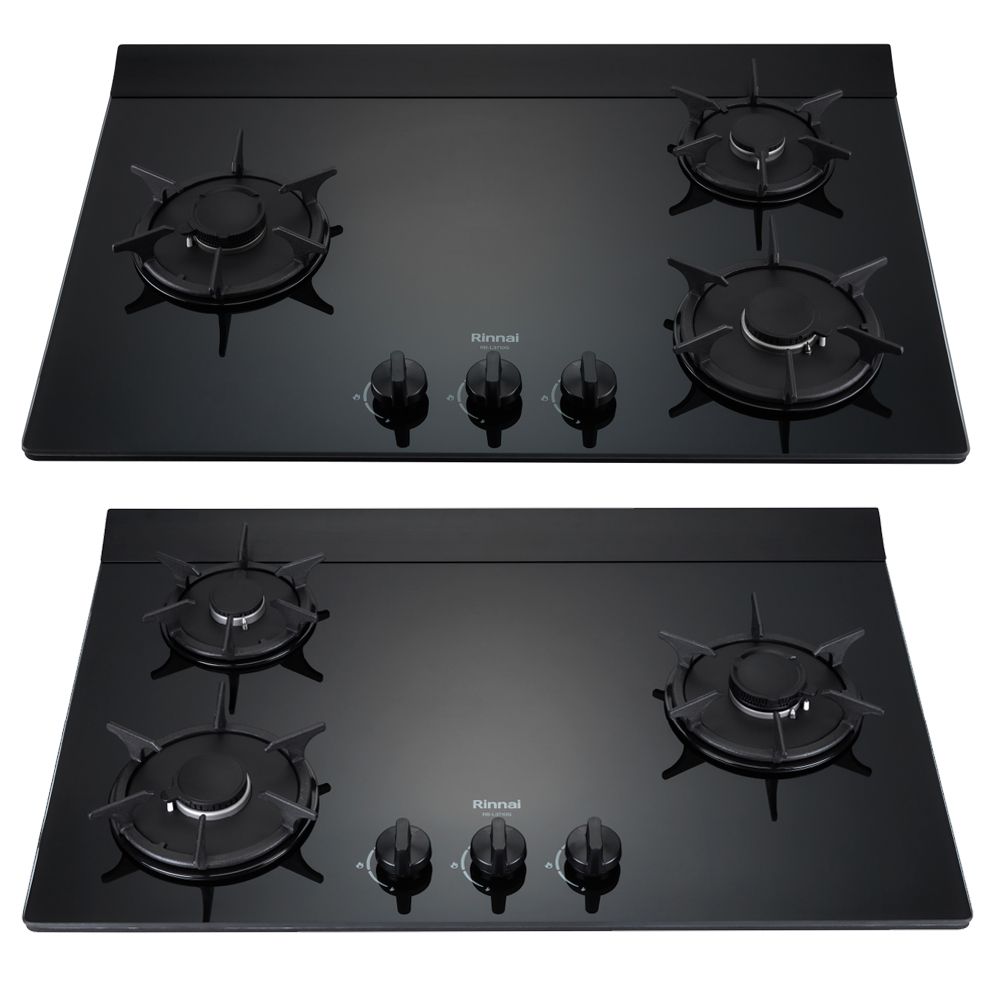 Rinnai 林內 三口《檯面式》彩焱玻璃瓦斯爐RB-L3710G (BL/BR) 全台配送+基本安裝 原廠保固