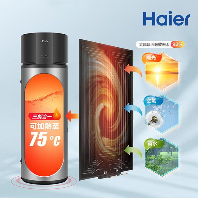 Haier 海爾 256L太陽能熱泵熱水器三效變頻(HPSE23W/256T 不含安裝)