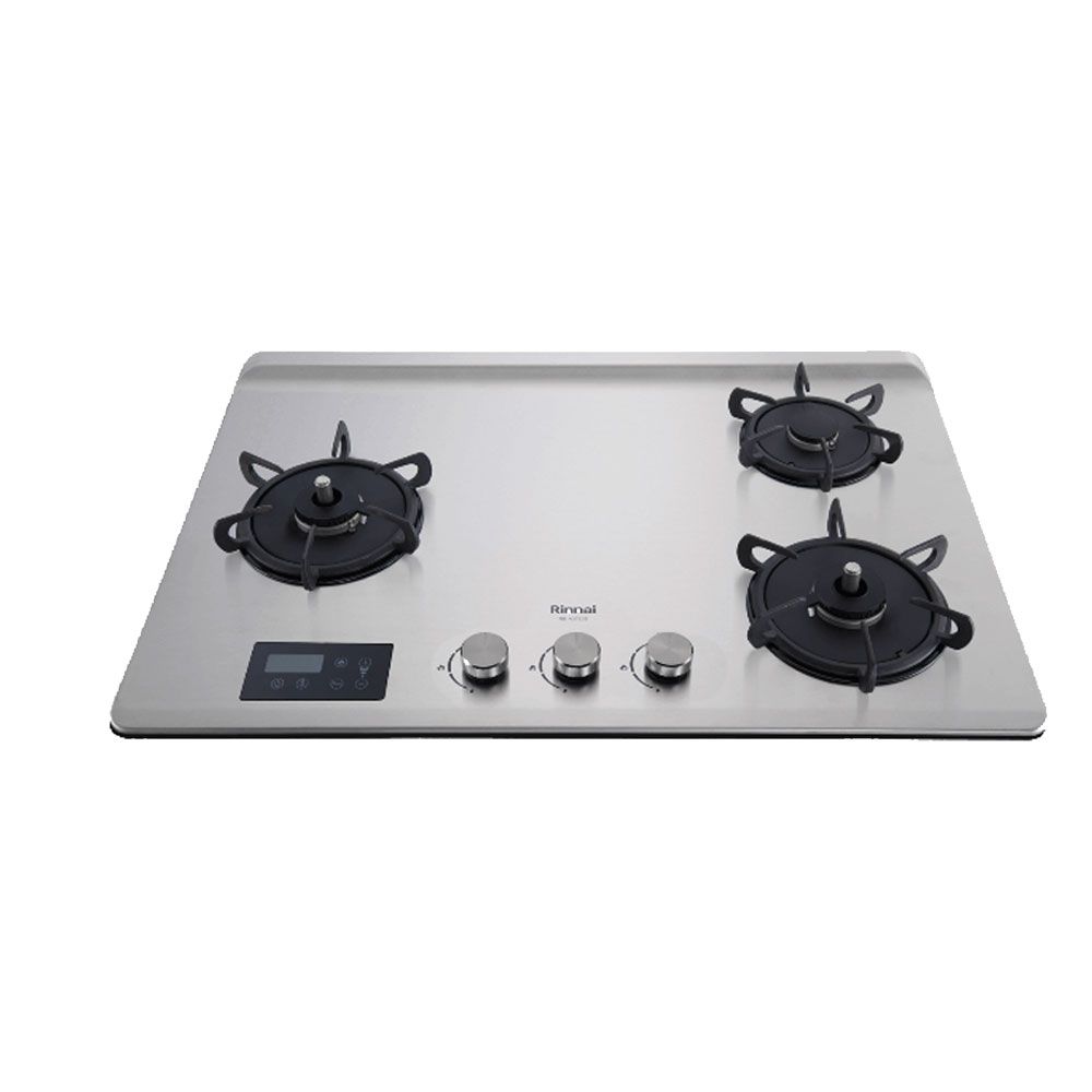 Rinnai 林內 三口《檯面爐》緻溫不銹鋼瓦斯爐RB-A3760S(L) 全台配送+基本安裝 原廠保固