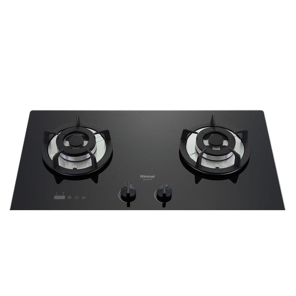 Rinnai 林內 雙口《檯面爐》防漏玻璃瓦斯爐RB-S2630G(LPG)(B) 全台配送+基本安裝 原廠保固