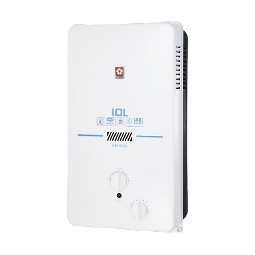 SAKURA 櫻花 10L《屋外型》傳統熱水器GH1035(LPG/RF式) 原廠保固原廠安裝服務