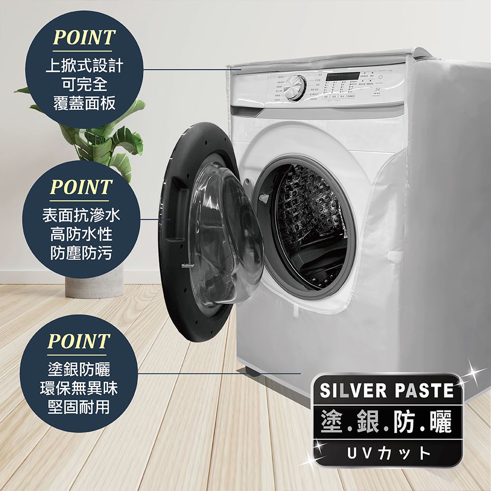 POINT上掀式設計可完全覆蓋面板POINT表面抗滲水高防水性防塵防污POINT防曬環保無異味堅固耐用SILVER PASTE塗銀防曬UV