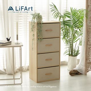 【LiFArt】日系簡約四層抽屜收納櫃