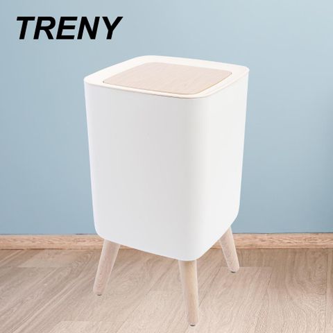 TRENY 日式高腳垃圾桶-10L方型