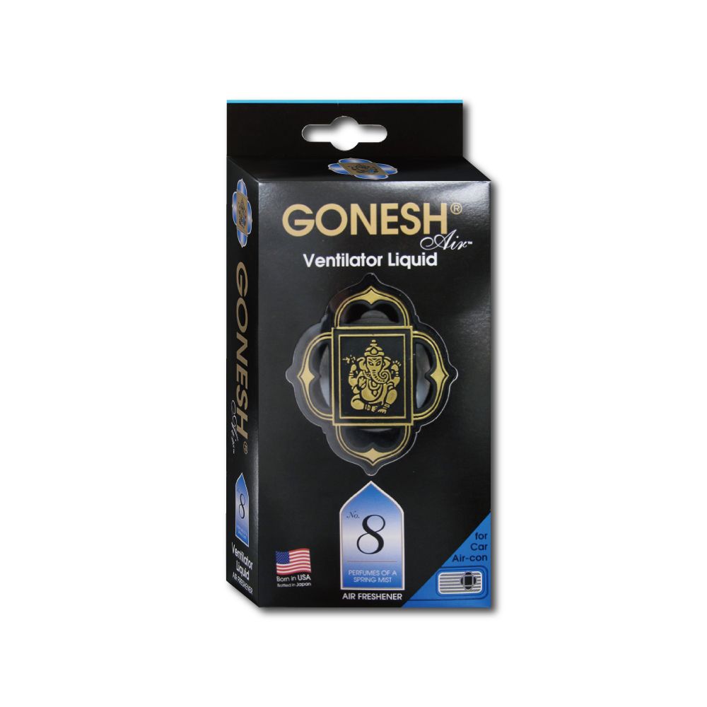 Gonesh 日本-汽車空調專用夾式香氛器1入/盒(夾於冷氣出風口不佔用車內空間,室內芳香劑)-No.8春之薄霧(藍)