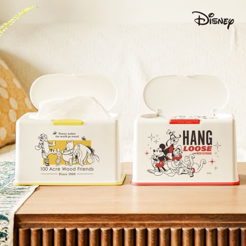 Disney 迪士尼 多功能口罩收納盒 綜合系列 米奇 衛生紙盒 (約放50入)(20.5*10.5*13cm)【收納王妃】