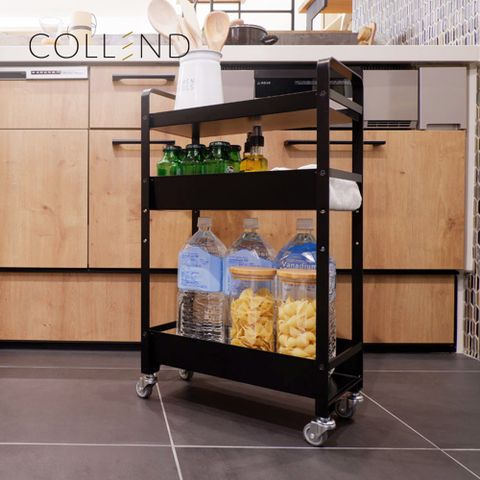 【日本COLLEND】鋼製三層收納置物推車-DIY-2色可選