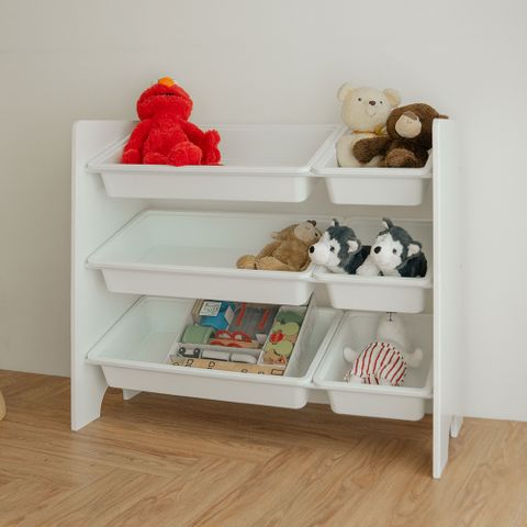 【ikloo】純白組合收納置物櫃 (兒童玩具 收納架 分層 書櫃 書架 收納櫃 層架 置物櫃 置物架)
