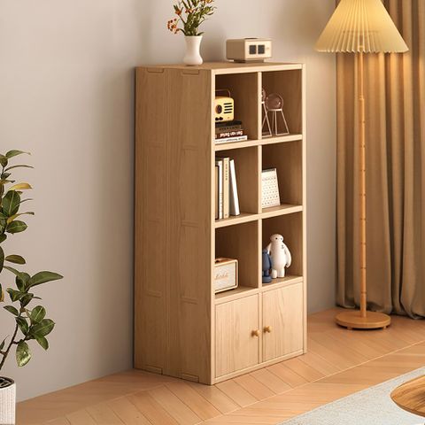 【寶德家居】簡約六格兩門置物櫃60×30×120cm D00428