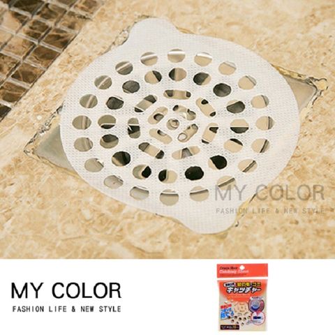 My Color 排水孔防堵塞過濾網貼10cm (小-25片) 浴室 頭髮 濾網【N065】