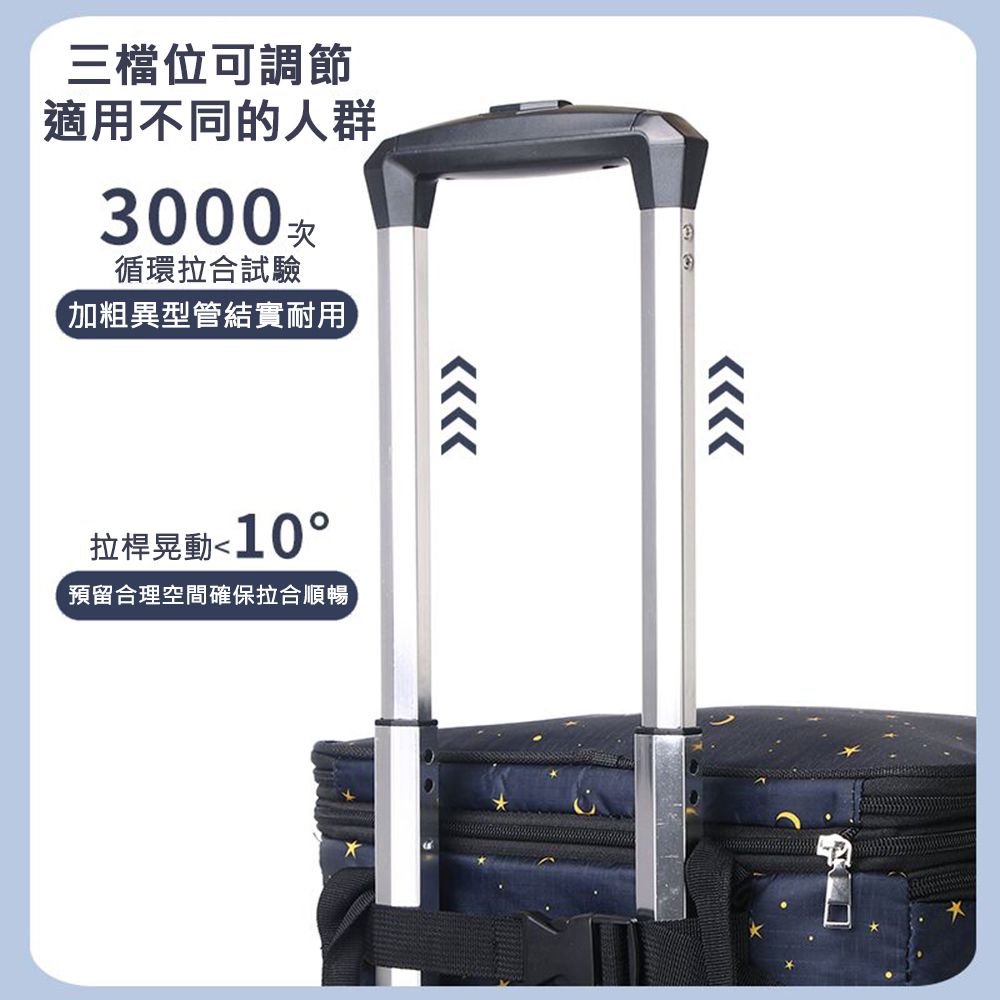 居家家 便攜式戶外買菜可折疊伸縮拉桿大容量移動五輪購物車買菜車/手推車/小拉車/收納車