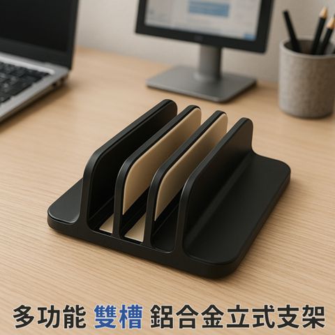 鋁合金雙槽立式支架