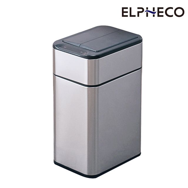 ELPHECO  不鏽鋼雙開除臭感應垃圾桶 50L  ELPH5534U