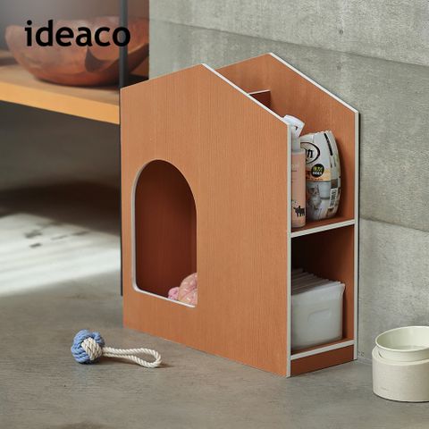 IDEACO 【日本】解構木板寵物玩具日用品收納小屋