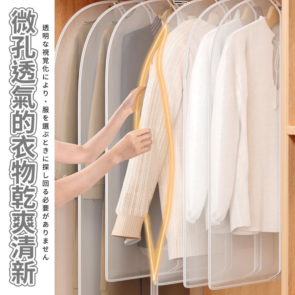 透明な視覚化により、服を選ぶときに探し回る必要がありません