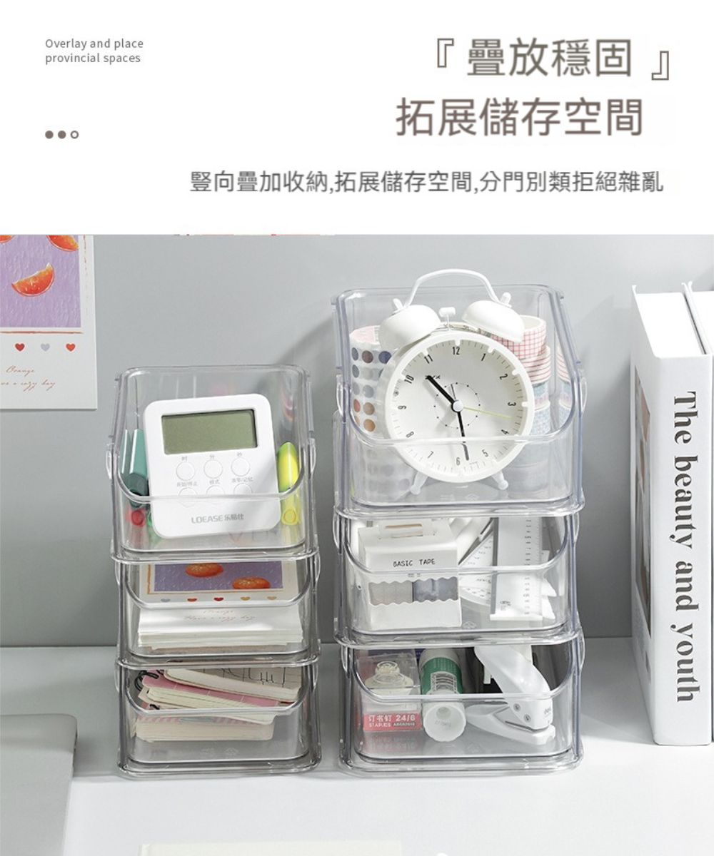 Overlay and placeprovincial spaces『疊放穩固』拓展儲存空間豎向疊加收納,拓展儲存空間,分門別類拒絕雜亂 LOEASE 11 TAPE  The beauty and youth