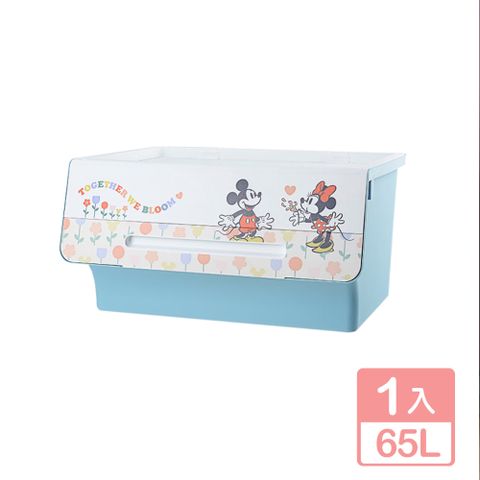 Disney 迪士尼 米奇直取式整理箱65L-綻放款-1入