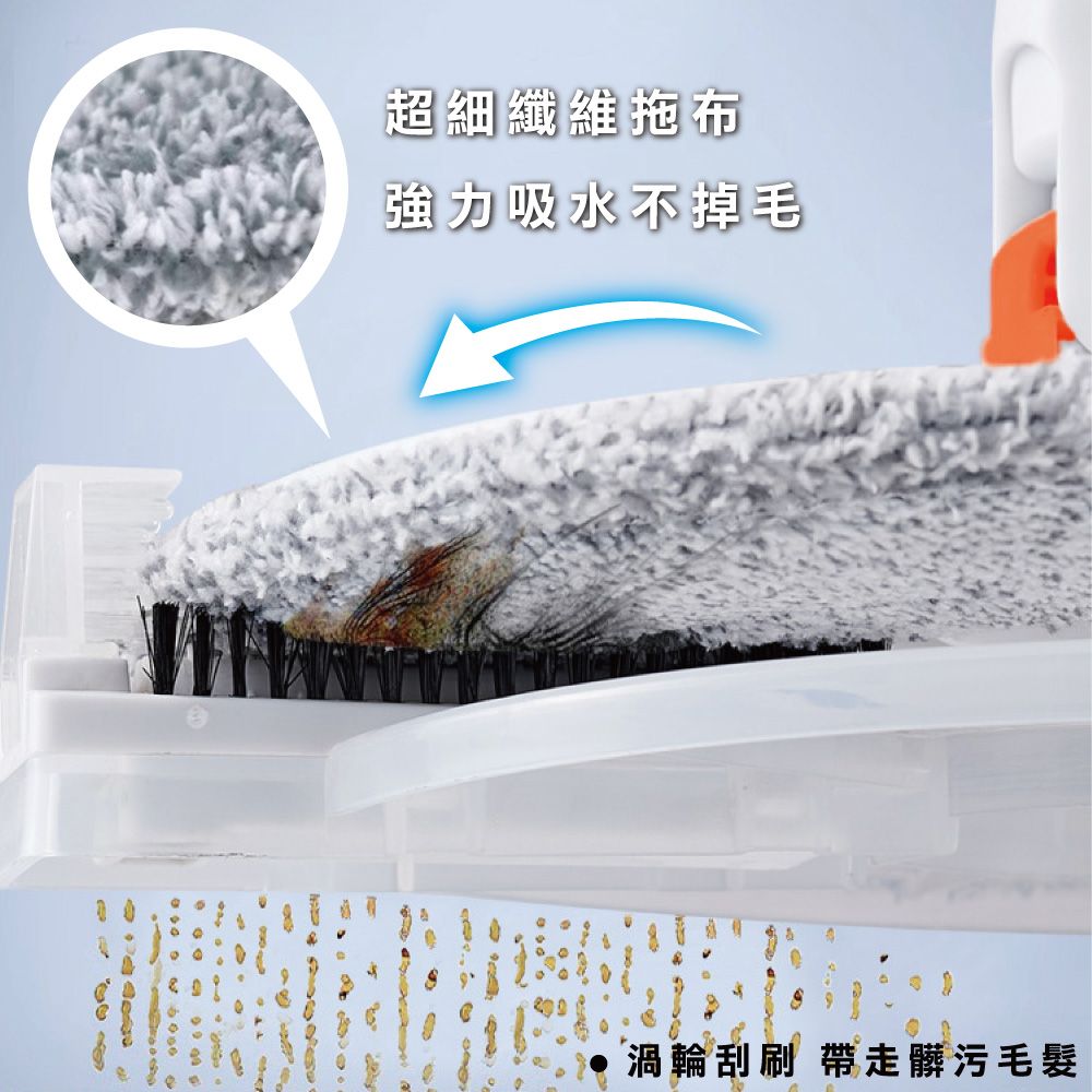 ANDYMAY2 輕清拖淨汙分離旋轉拖把_拖把+水桶+拖把布x2 (1組)