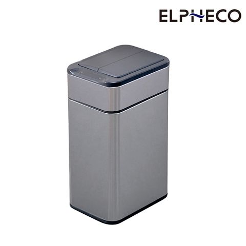 ELPHECO 不鏽鋼雙開蓋感應垃圾桶 ELPH9809 鈦金