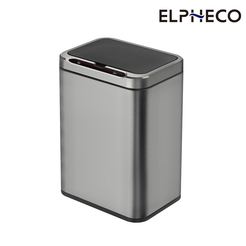 ELPHECO  不鏽鋼臭氧除臭感應垃圾桶20L ELPH9611U 鈦金色