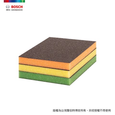 BOSCH 博世 超耐久海綿砂紙 S473 (扁型三件套裝組)