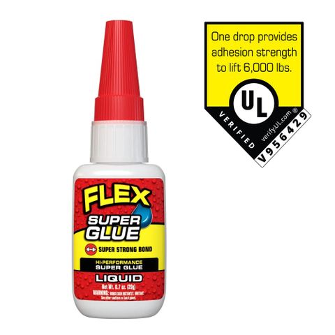 超強黏著力 獲UL認證Flex Super Glue飛速超級瞬間膠15g(液狀) 美國製造