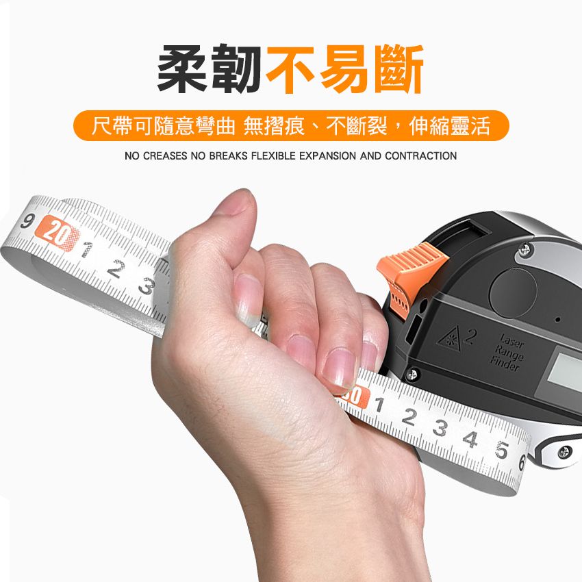 高精度 Convex 卷尺 卷尺 卷尺 距离 测量工具 1台2用 数码 USB