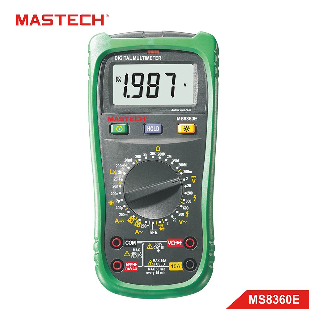 MASTECH 邁世   MS8360E 數字萬用表 NCV hFE 二極體OCV3.0V 電感測試