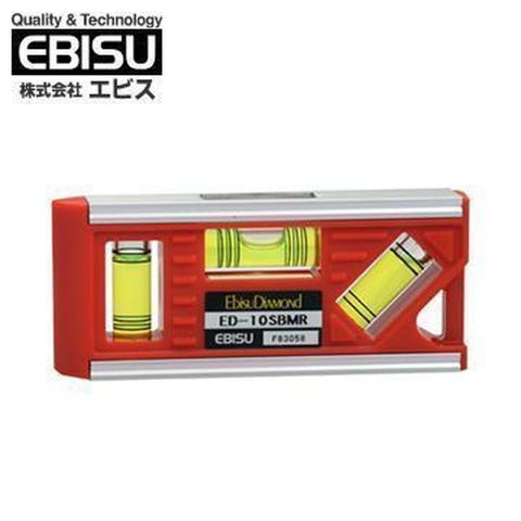 EBISU 設備用精密三泡水平尺(附磁) ED-10SBMR