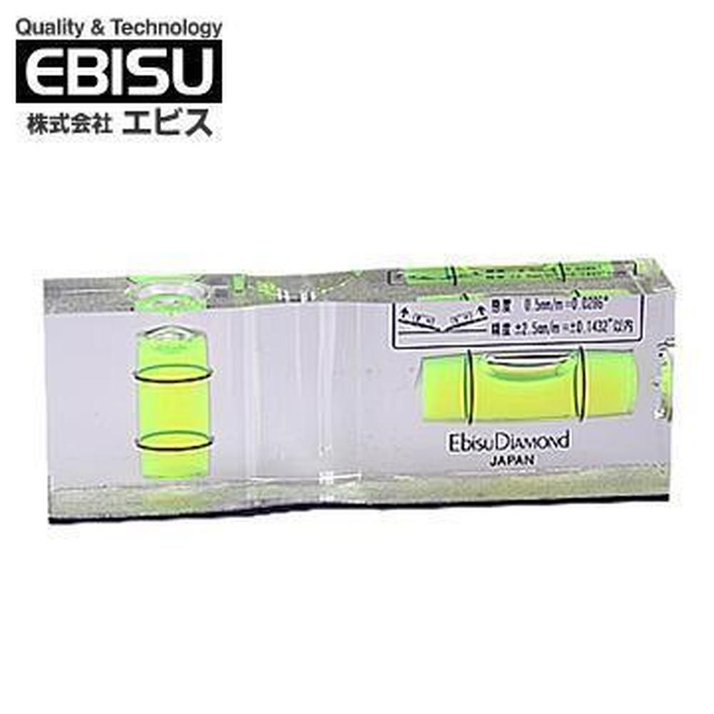 EBISU   水晶平型水平尺(附磁) ED-FLM