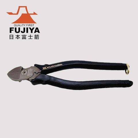 FUJIYA 富士箭 強力型斜口鉗-偏芯薄刃200mm(黑金)- 7700N-200BG