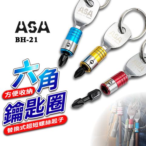 ASA 起子頭拆鑰匙圈 六角軸BH-21